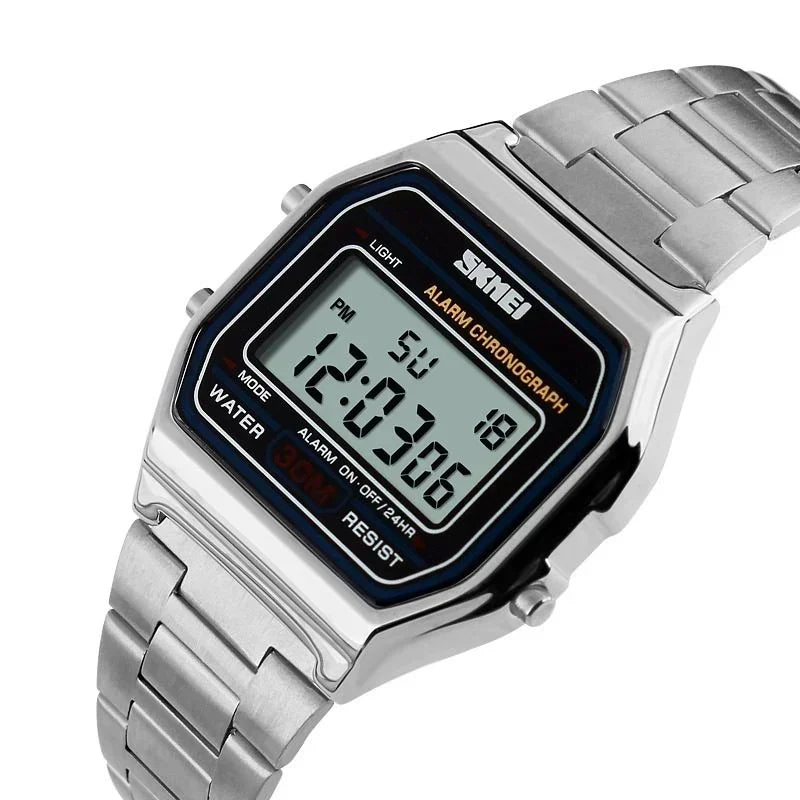 The Captain ∞ Klassisk Retro Future Digital Armbåndsur