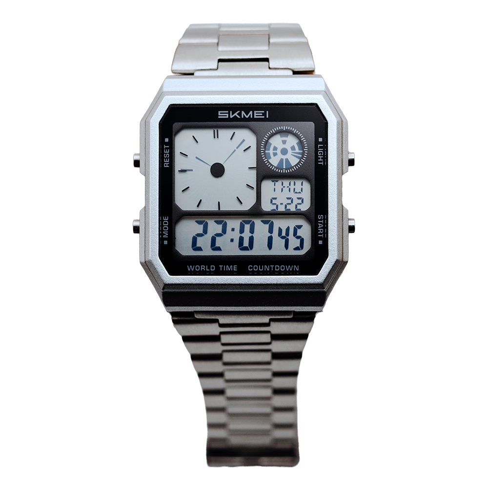 The Jetsetter ∞ 80-tallsinspirert digital klokke med verdensure