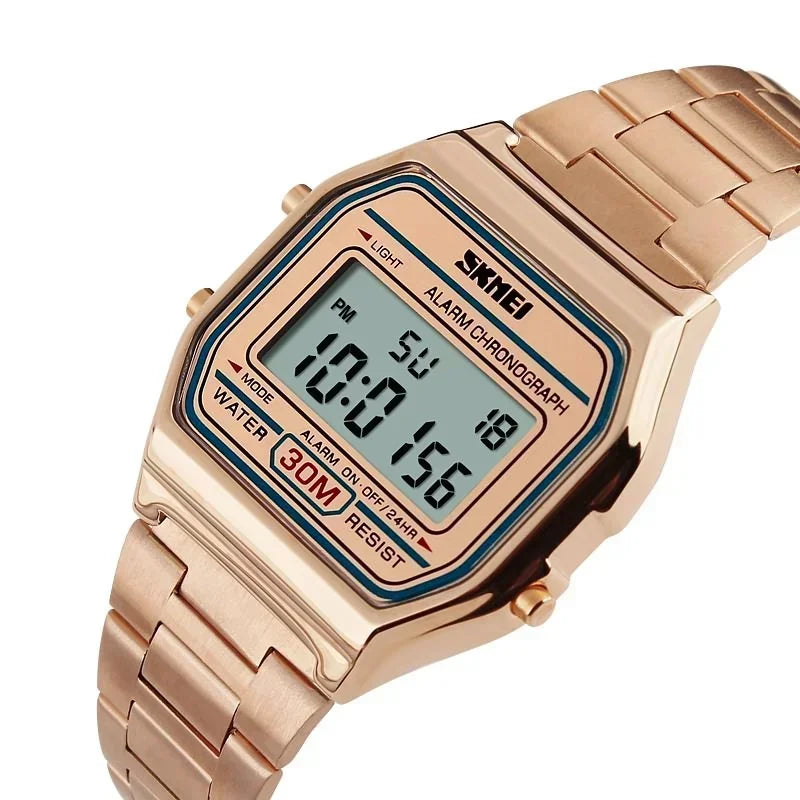 The Captain ∞ Klassisk Retro Future Digital Armbåndsur