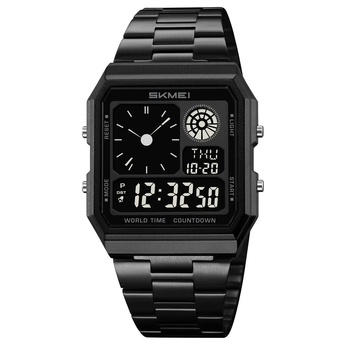 The Jetsetter ∞ 80s-Inspired Digital Watch with Dual World Time