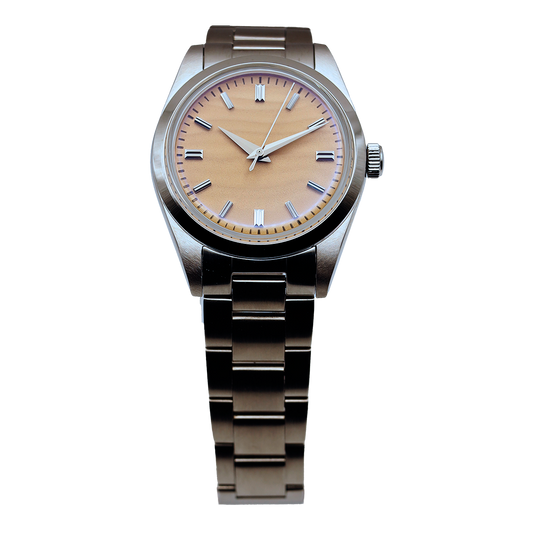 The Nomad ∞ Sandbørstet analog klokke med et japansk hjerte
